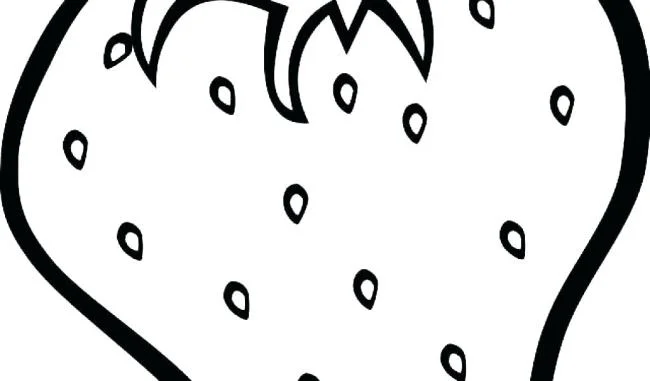 Koleksi stroberi mewarnai gambar untuk balita untuk berlatih mewarnai