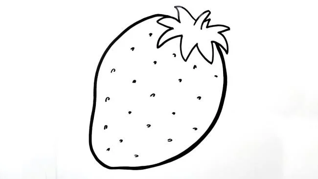 Koleksi stroberi mewarnai gambar untuk balita untuk berlatih mewarnai