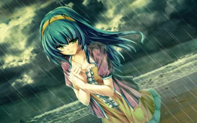 Collection of Anime wallpapers about sad, lonely love