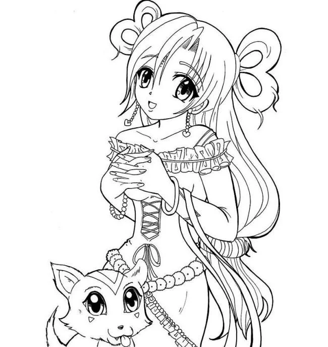 Koleksi gambar mewarna anime terbaik