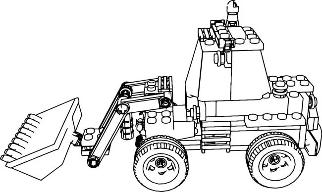 Collection of the best excavator coloring pictures for kids