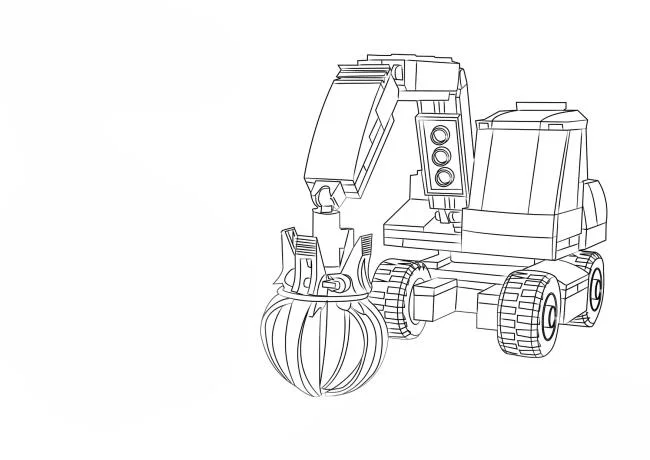 Collection of the best excavator coloring pictures for kids