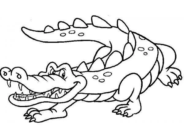 Ringkasan gambar mewarnai buaya untuk bayi berlatih mewarnai