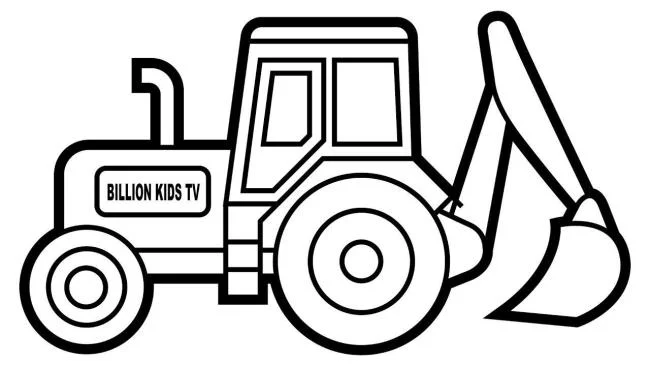 Collection of the best excavator coloring pictures for kids
