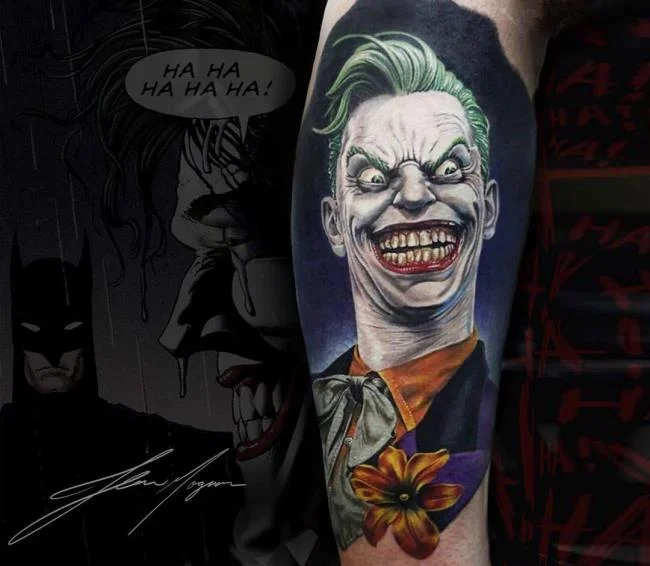 Koleksi pola tato Joker penuh misteri dan sangat menarik