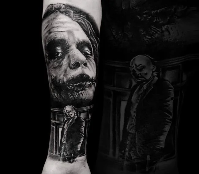Koleksi pola tato Joker penuh misteri dan sangat menarik