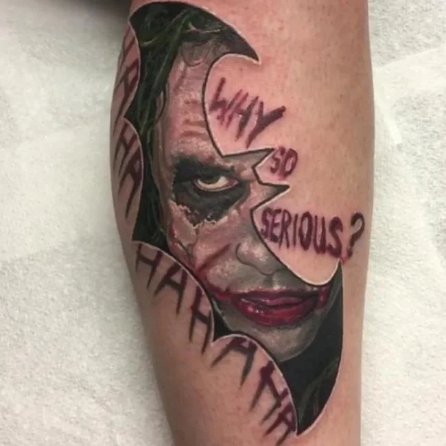 Koleksi pola tato Joker penuh misteri dan sangat menarik