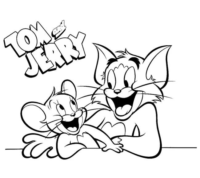 Koleksi gambar pewarnaan terindah Tom and Jerry untuk kanak-kanak