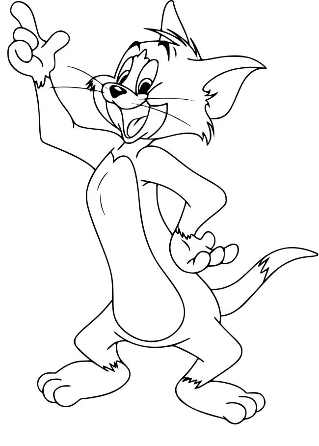 Koleksi gambar pewarnaan terindah Tom and Jerry untuk kanak-kanak