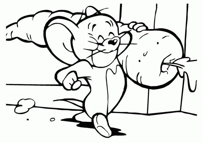 Koleksi gambar pewarnaan terindah Tom and Jerry untuk kanak-kanak