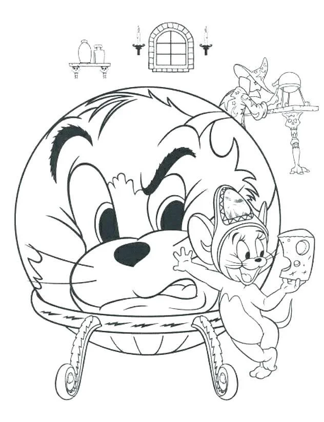 Koleksi gambar pewarnaan terindah Tom and Jerry untuk kanak-kanak