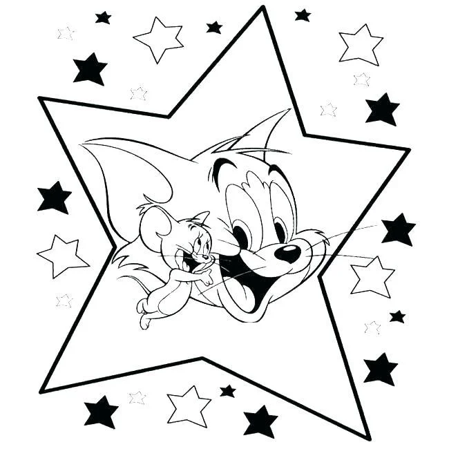 Koleksi gambar pewarnaan terindah Tom and Jerry untuk kanak-kanak