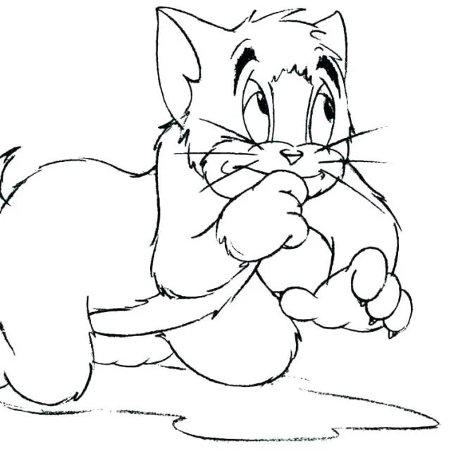 Koleksi gambar pewarnaan terindah Tom and Jerry untuk kanak-kanak