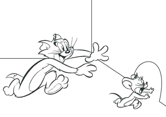 Koleksi gambar pewarnaan terindah Tom and Jerry untuk kanak-kanak