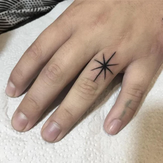 Koleksi corak tatu bintang kecil yang comel