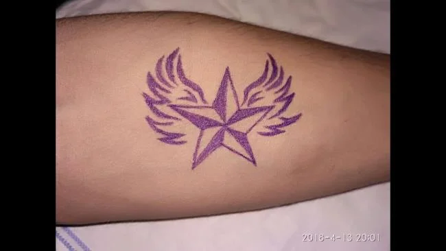 Koleksi corak tatu bintang kecil yang comel