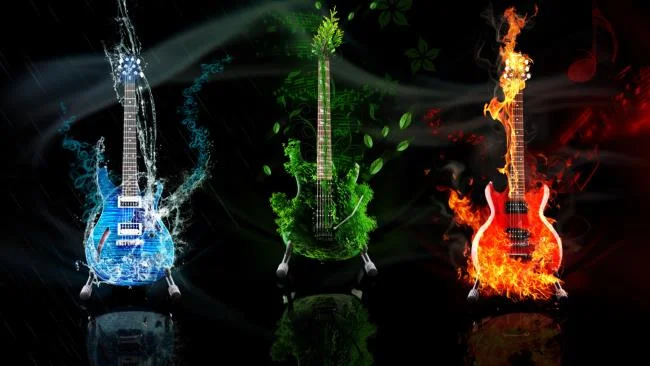 Koleksi gambar gitar yang paling indah
