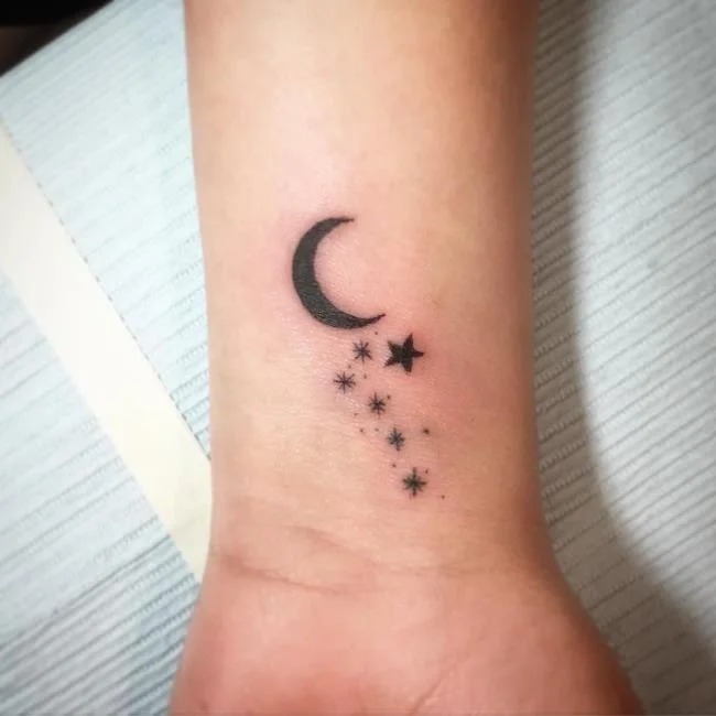 Koleksi corak tatu bintang kecil yang comel