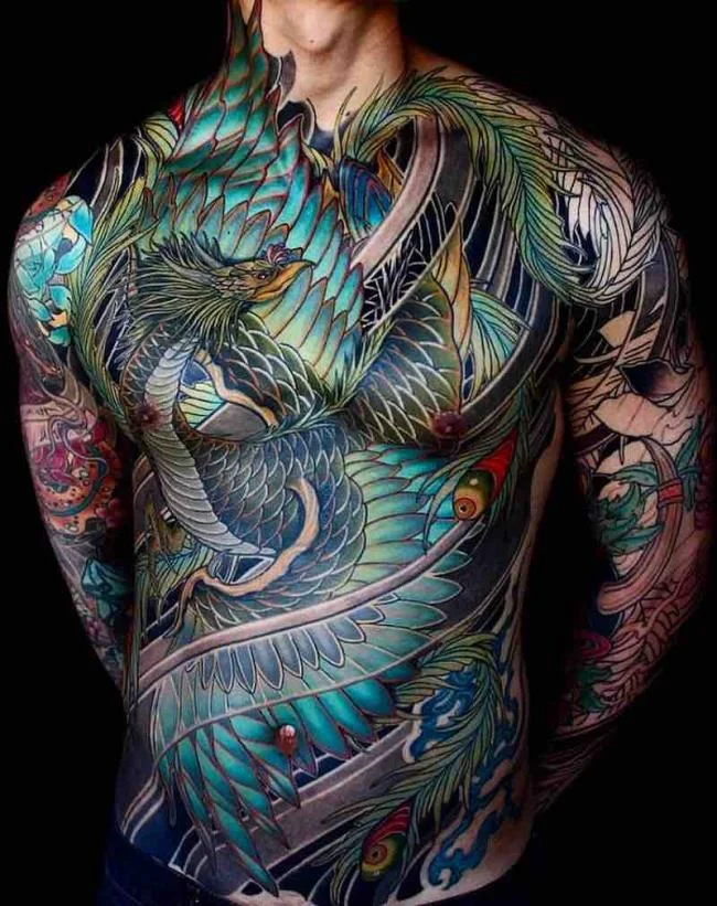 Colección de patrones exclusivos de tatuajes de fénix