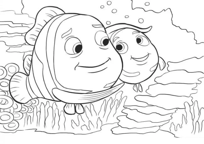 Résumé des images à colorier des animaux qui vivent sous l'eau