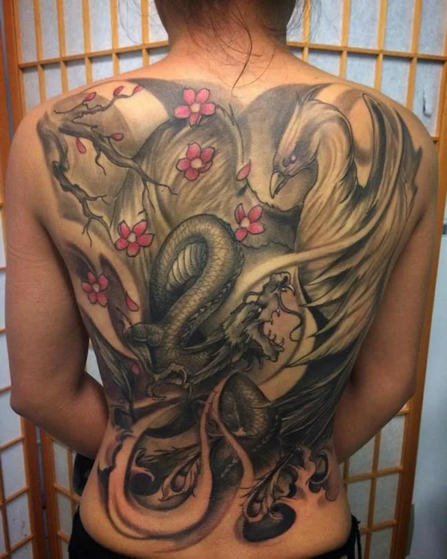 Koleksi corak tatu phoenix eksklusif untuk anda