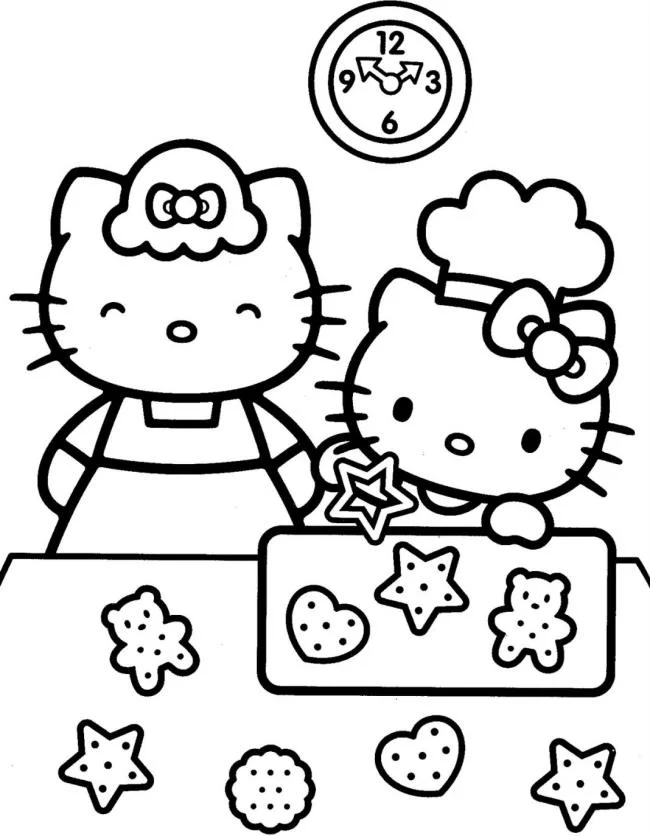 Ringkasan gambar pewarna hello kitty yang indah