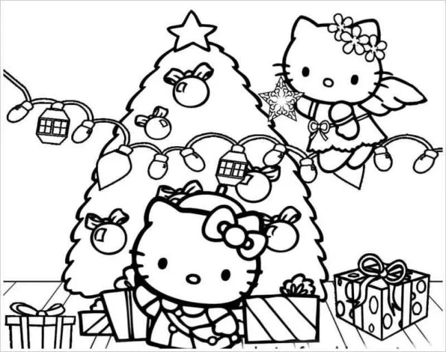 Ringkasan gambar pewarna hello kitty yang indah