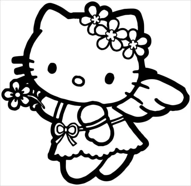 Ringkasan gambar pewarna hello kitty yang indah