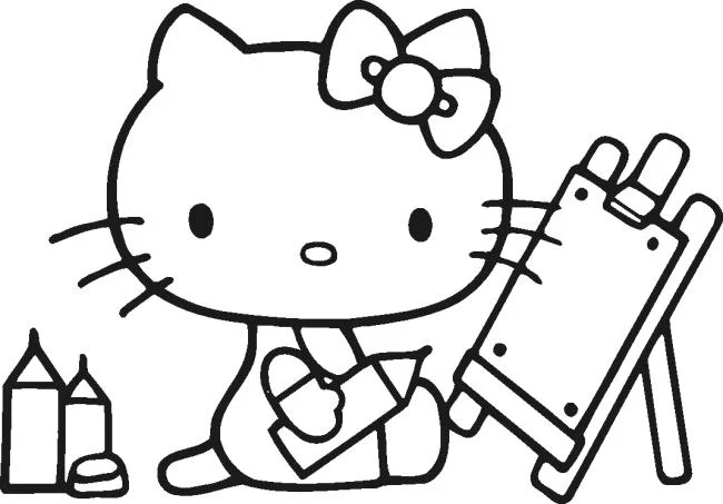 Ringkasan gambar pewarna hello kitty yang indah