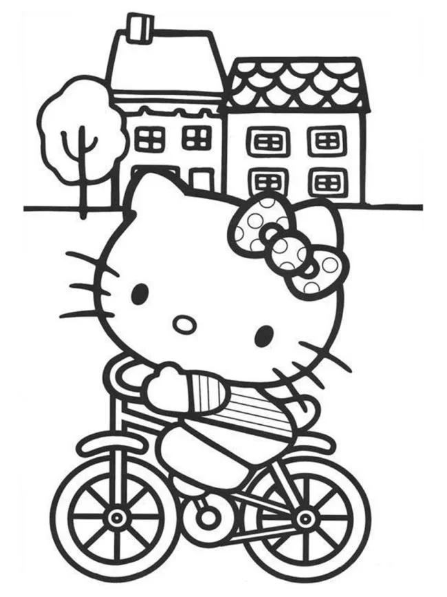 Ringkasan gambar pewarna hello kitty yang indah