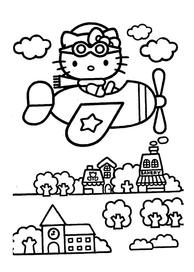 Ringkasan gambar pewarna hello kitty yang indah