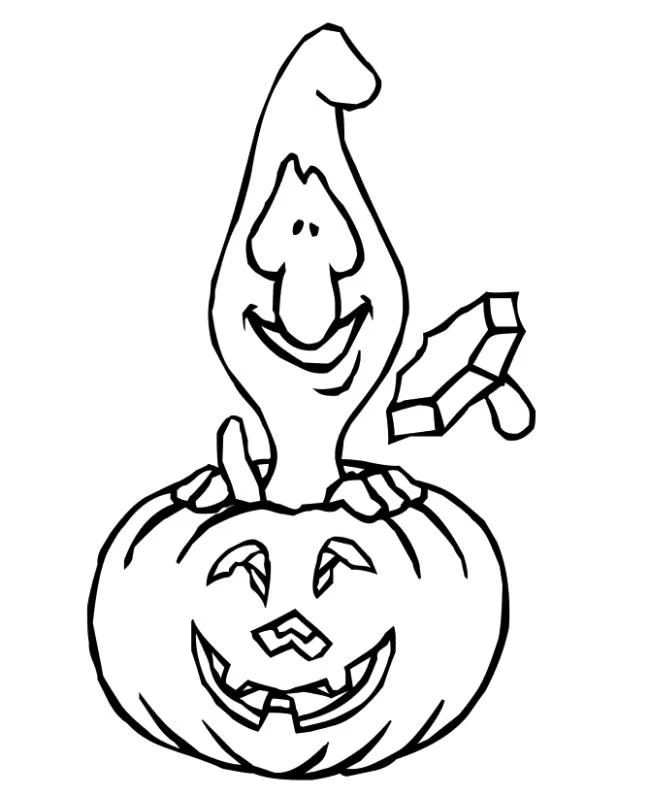 Koleksi halaman mewarnai Halloween untuk anak-anak