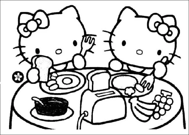 Ringkasan gambar pewarna hello kitty yang indah
