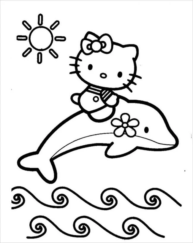 Ringkasan gambar pewarna hello kitty yang indah