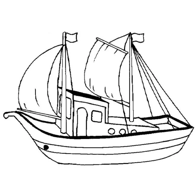 Collection of the most beautiful sailing coloring pictures