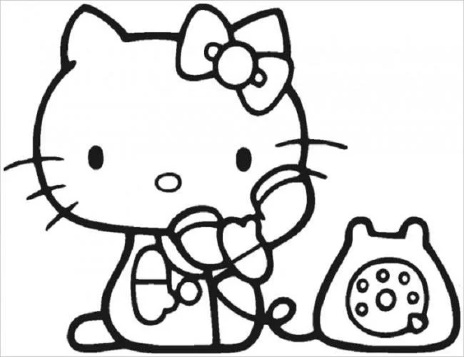 Ringkasan gambar pewarna hello kitty yang indah