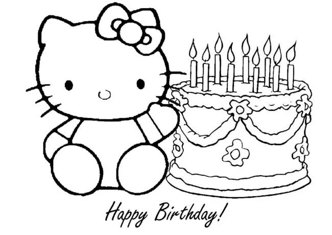 Ringkasan gambar pewarna hello kitty yang indah