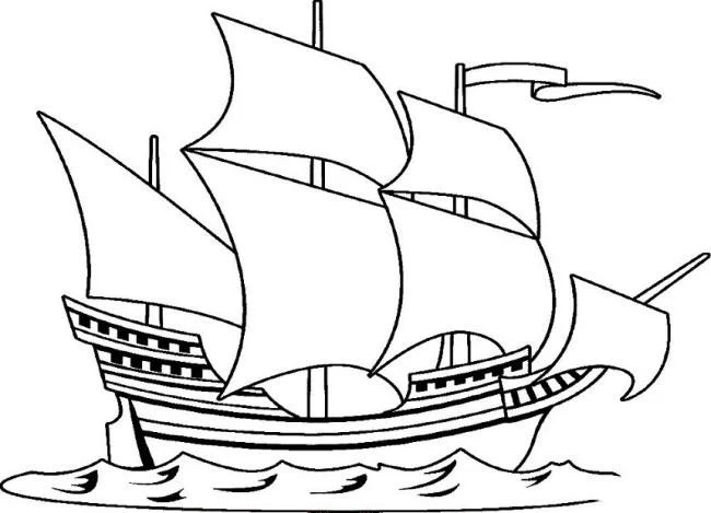 Collection of the most beautiful sailing coloring pictures