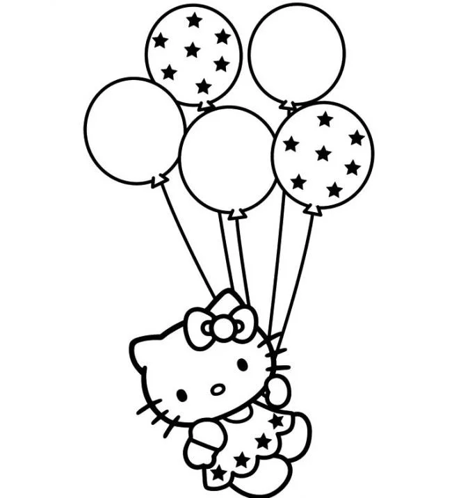 Ringkasan gambar pewarna hello kitty yang indah