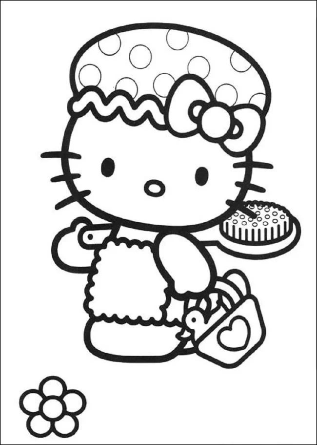Ringkasan gambar pewarna hello kitty yang indah