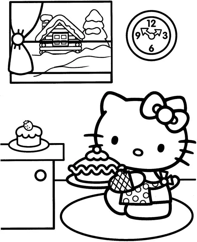 Ringkasan gambar pewarna hello kitty yang indah