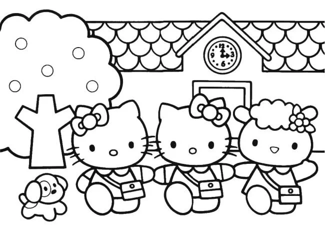 Ringkasan gambar pewarna hello kitty yang indah