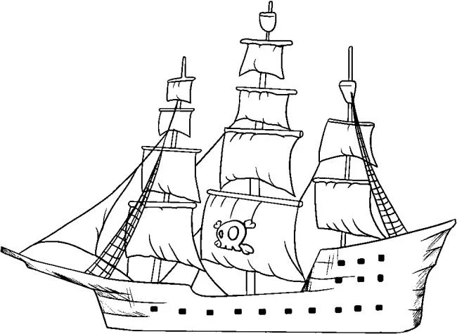Collection of the most beautiful sailing coloring pictures