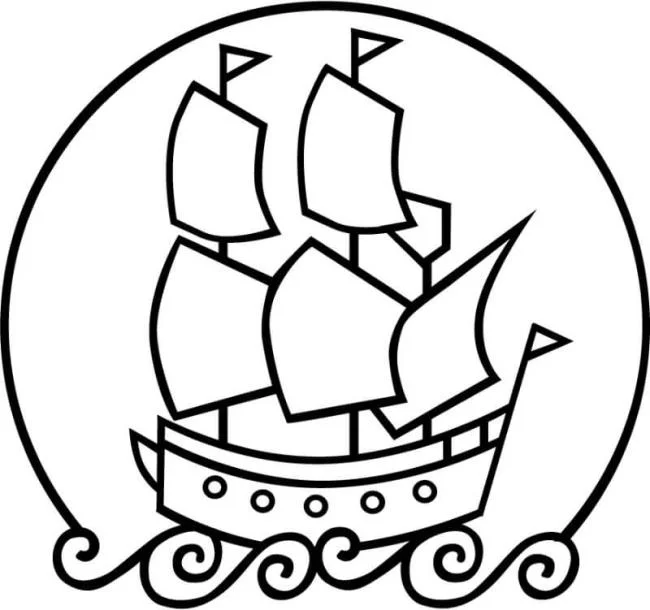 Collection of the most beautiful sailing coloring pictures