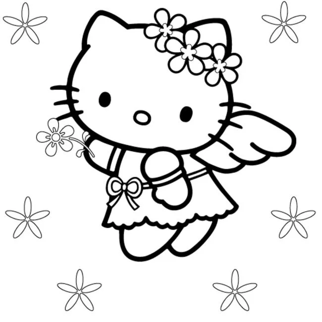 Ringkasan gambar pewarna hello kitty yang indah
