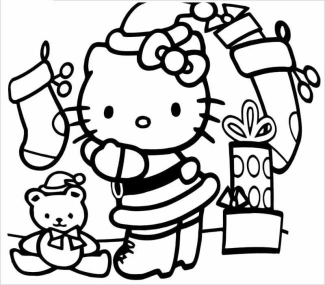 Ringkasan gambar pewarna hello kitty yang indah