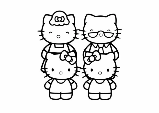 Ringkasan gambar pewarna hello kitty yang indah