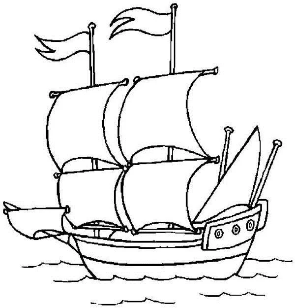 Collection of the most beautiful sailing coloring pictures