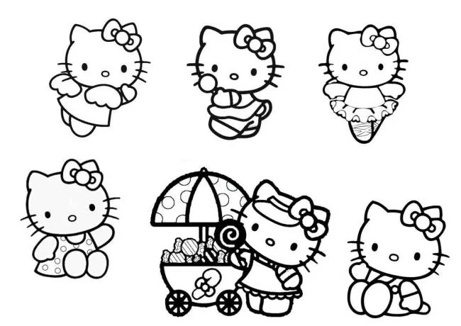 Ringkasan gambar pewarna hello kitty yang indah