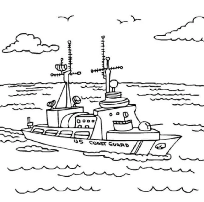 Collection of the most beautiful sailing coloring pictures